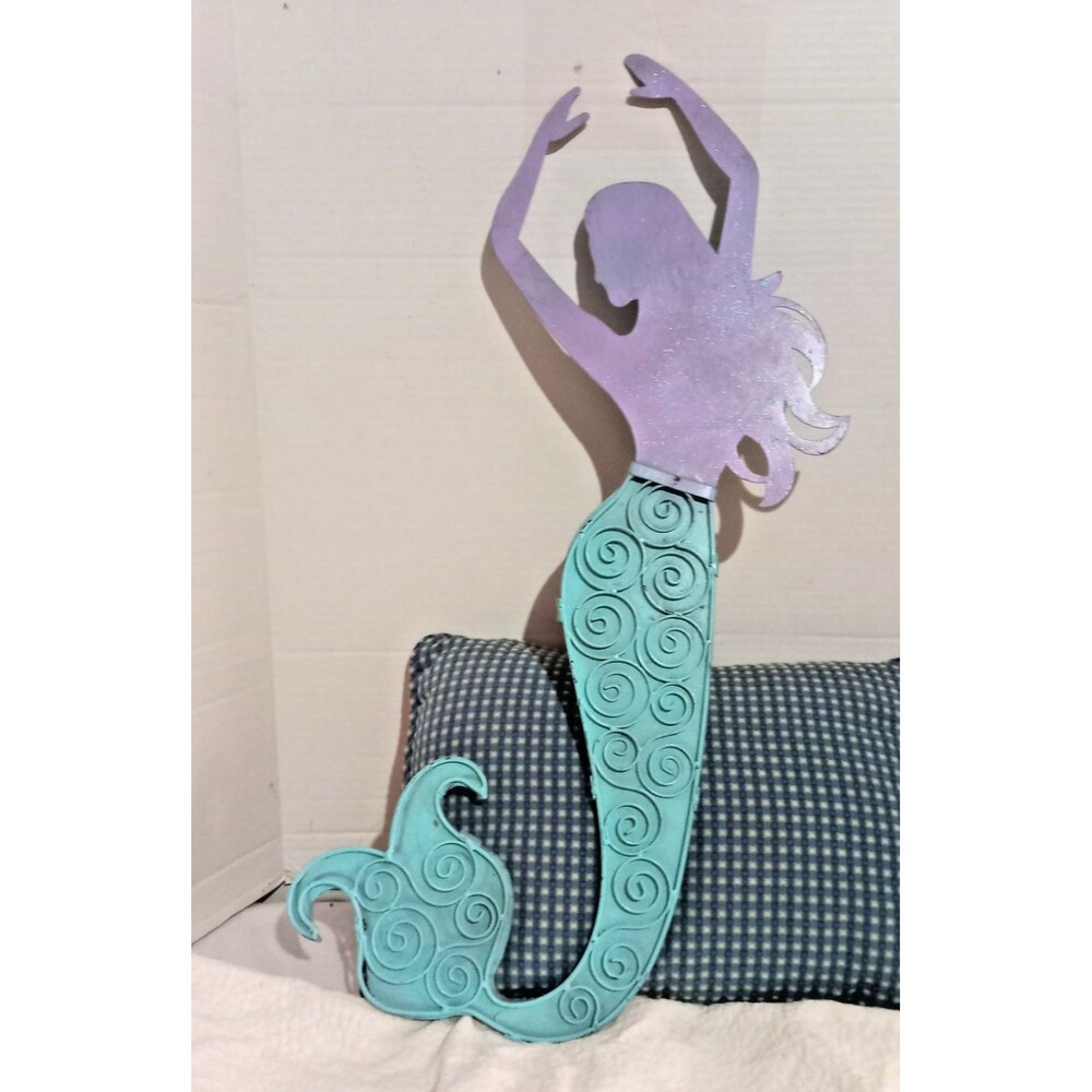 Mermaid Metal Wall Art Wall Hanging 25''L X 5''W Hobby Lobby 2015 Vintage